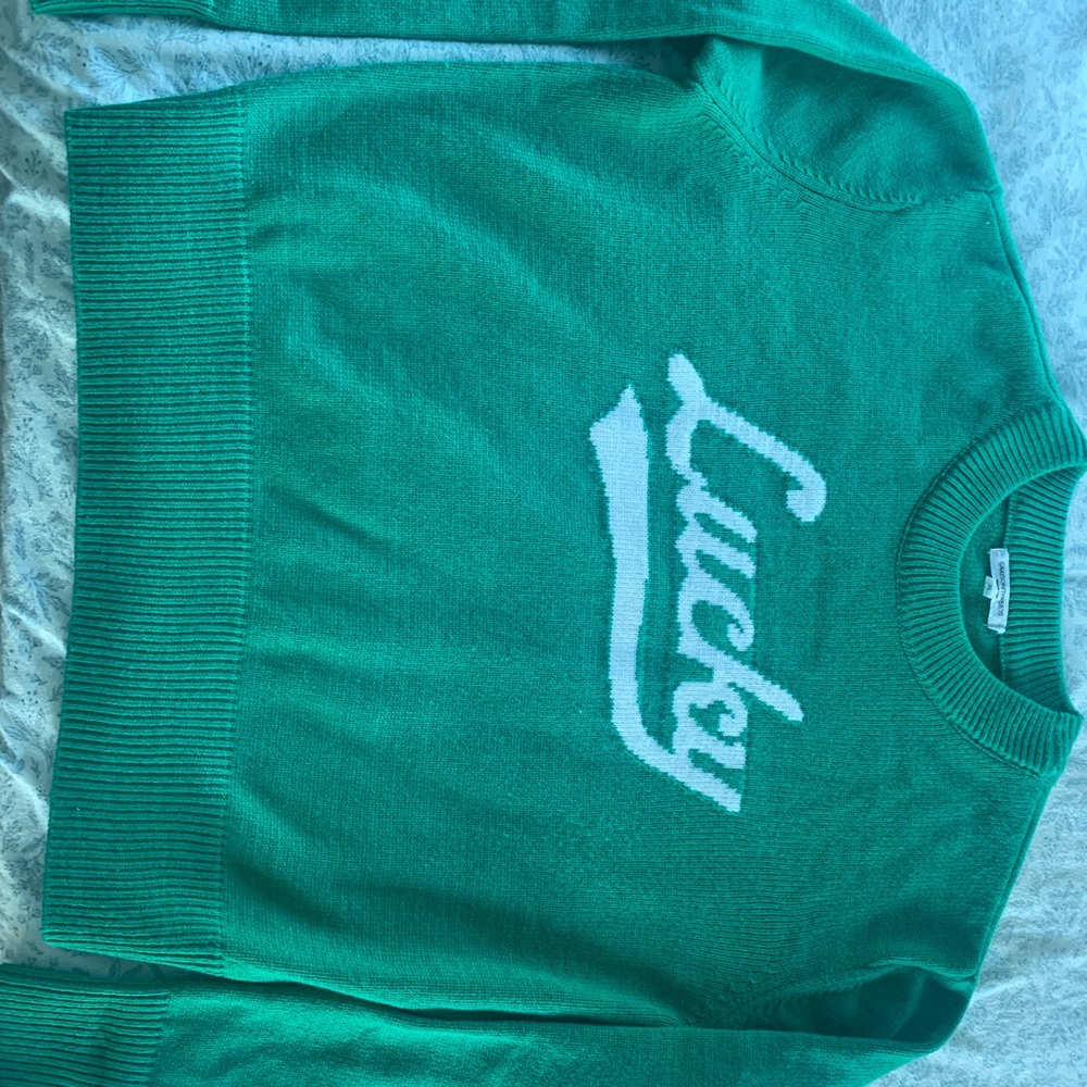 Grayson Threads Green Crewneck Sweater